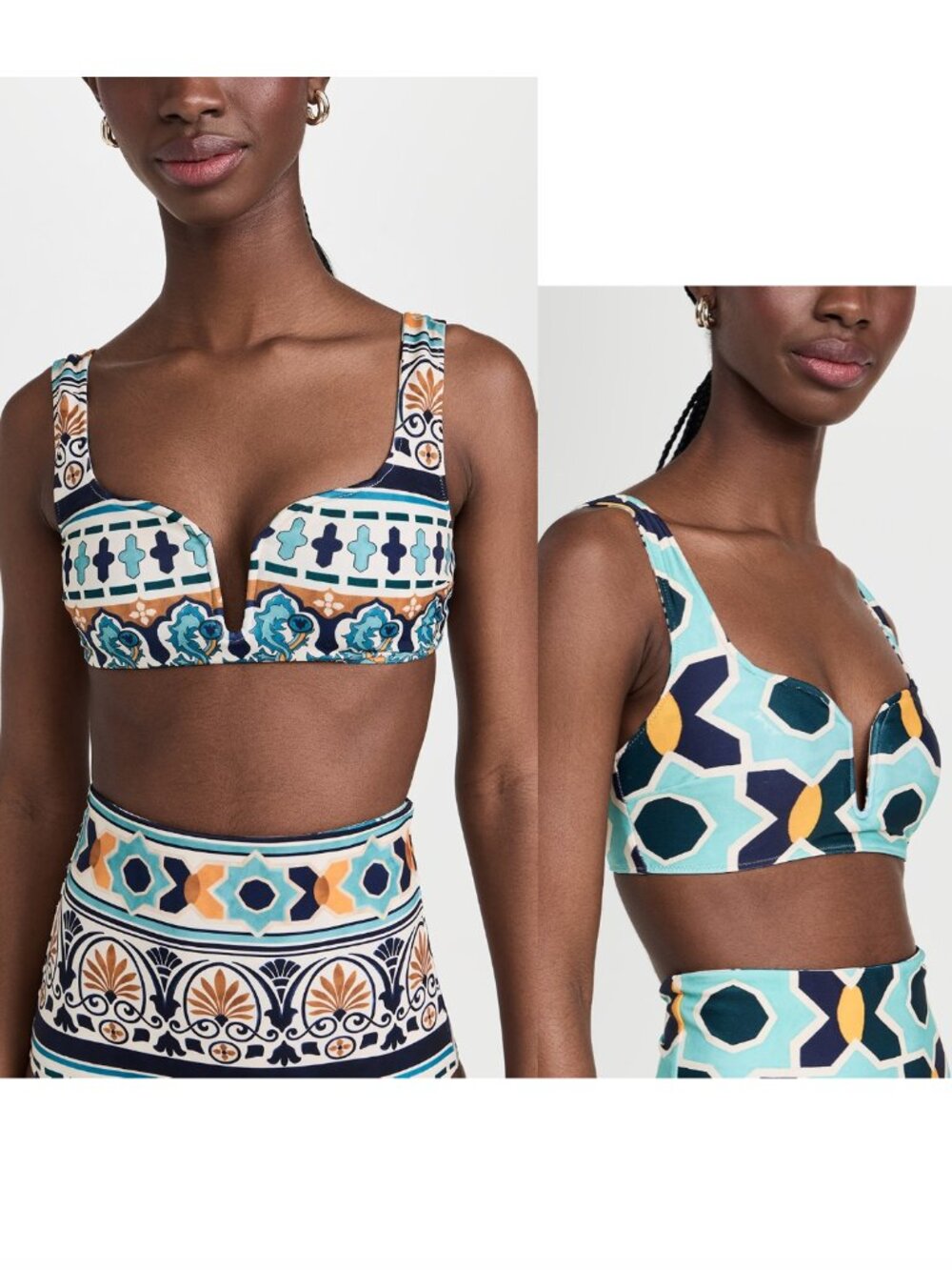 LA DOUBLEJ Barbarella reversible bikini top sz XXS NWT $320